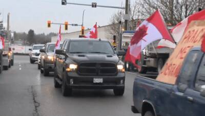 B.C. vehicle convoys staged in support of Ottawa COVID-19 mandate protesters - globalnews.ca - Britain - city Columbia, Britain - county Hill