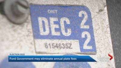 Matthew Bingley - Ontario considering eliminating yearly license plate renewal fees - globalnews.ca