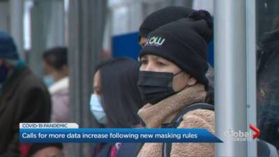 Matthew Bingley - Calls increase for data to back-up Ontario’s decision to drop mask mandates - globalnews.ca