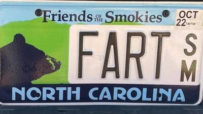 Driver ordered to remove ‘FART’ license plate from truck - fox29.com - Usa - state North Carolina