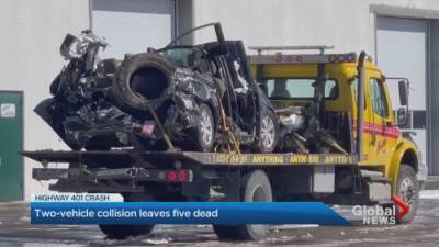 Erica Vella - Five people dead in collision involving passenger van, tractor trailer - globalnews.ca