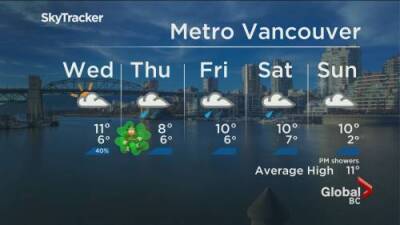 B.C. evening weather forecast: March 15 - globalnews.ca - Britain - city Columbia, Britain - city Vancouver