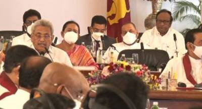 Gotabaya Rajapaksa - Ranil Wickremesinghe - Temple Trees - Nivard Cabraal - President Chairs All-Party Conference, says it’s not a political charade - newsfirst.lk - Sri Lanka