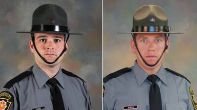 Branden T.Sisca - Reyes Rivera Oliveras - Martin F.Mack - Funeral details released for Pennsylvania state troopers killed in I-95 crash - fox29.com - state Pennsylvania - county Bristol - city Norristown - city Levittown