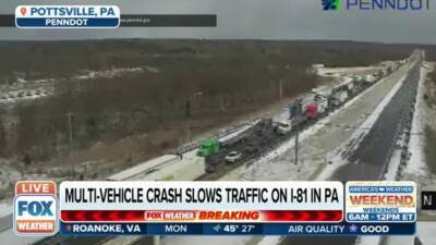 Snow squall triggers multi-vehicle crash on Interstate 81 in Pennsylvania - fox29.com - state Pennsylvania - city Harrisburg