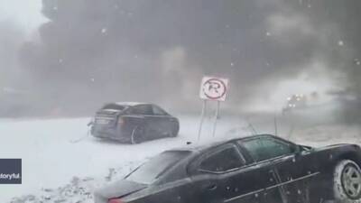 Pileup in Pennsylvania: Video shows fiery scene of massive I-81 crash during snow squall - fox29.com - state Pennsylvania