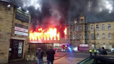 Fire erupts at historic UK mill used as 'Downton Abbey,' 'Peaky Blinders' set - fox29.com - Britain - county Mills