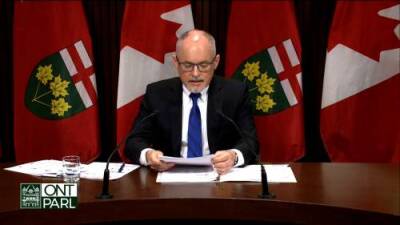 Kieran Moore - COVID-19: Ontario lifts mask mandate in most settings March 21, all directives by April 27 - globalnews.ca - county Ontario - county Moore