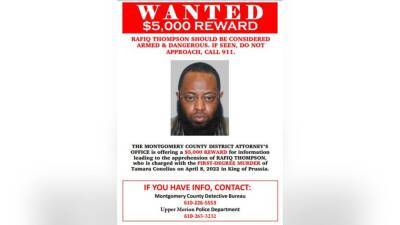 Kevin R.Steele - $5K reward offered in search for suspect accused of killing pregnant woman in Upper Merion - fox29.com - county Montgomery - county Pike - county Dekalb