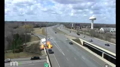 Watch video: Box truck explosion on Minnesota highway - fox29.com - county Lake - state Minnesota - county Park