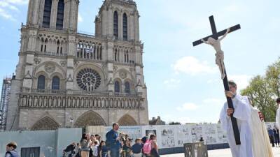 Emmanuel Macron - Notre Dame Cathedral: Restoration continues on 3rd anniversary of fire - fox29.com - France - city Paris, France