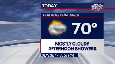 Weather Authority: Clouds become evening showers Tuesday ahead of chilly week - fox29.com