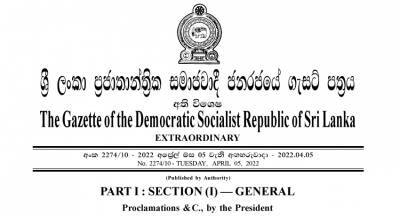 Gotabaya Rajapaksa - Emergency Lifted as President revokes proclamation - newsfirst.lk - Sri Lanka