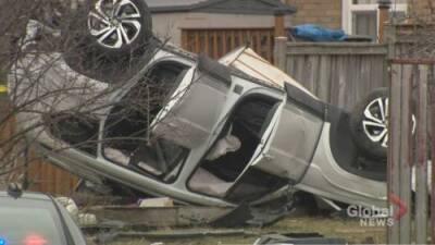 Brampton crash involving police cruiser sends 3 to hospital - globalnews.ca