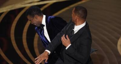 Will Smith - Jimmy Kimmel - Marjorie Taylor Greene - Will Smith banned from Oscars for 10 years after Chris Rock slap - globalnews.ca