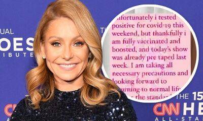Kelly Ripa - Ryan Seacrest - Kelly Ripa has tested positive for COVID-19 and is following standard protocols after diagnosis - dailymail.co.uk - state New Jersey