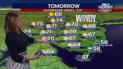 Kathy Orr - Weather Authority: Pleasant spring conditions continue Wednesday, weekend rain ahead - fox29.com - state New Jersey - city Philadelphia