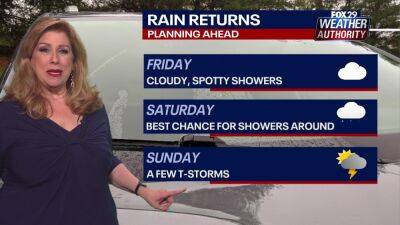 Sue Serio - Weather Authority: Cloudy Thursday ahead of another wet weekend - fox29.com - state Delaware