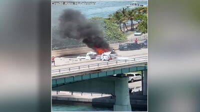 Reports: 1 injured after plane crashes into South Florida bridge - fox29.com - state Florida - county Miami - city Fort Lauderdale