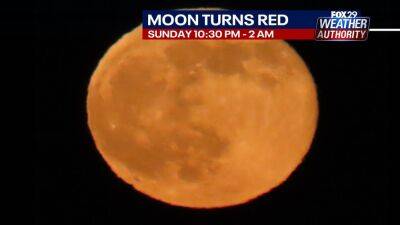 Red moon may be visible across the Delaware Valley Sunday night - fox29.com - state Delaware