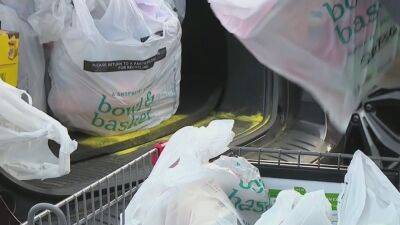 Phil Murphy - NJ's ban on plastic and paper bags to start Wednesday - fox29.com - county Garden - state New Jersey - county Hill - county Cherry