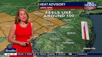 Weather Authority: Heat wave stays Sunday ahead of stormy afternoon - fox29.com - state Delaware