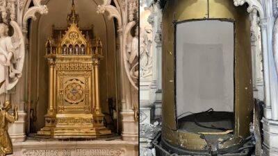 Jesus Christ - Thieves steal $2M gold tabernacle from Brooklyn church: NYPD - fox29.com - New York - Spain - county Park - city Brooklyn