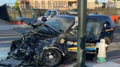 Drunk driver slams into Alameda County deputy: 'Thankful nobody died' - fox29.com - county Alameda - county Oakland