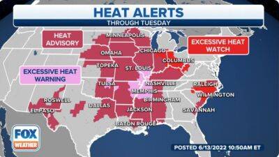 106 million Americans in 24 states at risk as dangerous heat wave expands - fox29.com - Usa - state Tennessee - state Ohio - state Louisiana - state Mississippi - state Arkansas - city Houston - city Nashville, state Tennessee - county Rock - state Alabama - county Dallas - county Gulf - Houston - county Tuscaloosa - city Little Rock