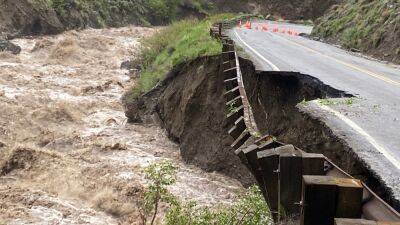 Major flooding, rockslides force closure of all entrances to Yellowstone National Park - fox29.com - state Montana - Billings, state Montana - county Yellowstone