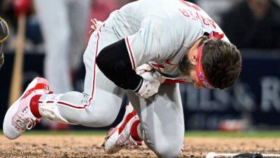 Bryce Harper - Blake Snell - Dave Dombrowski - Bryce Harper breaks thumb in Phillies' 4-2 win over Padres - fox29.com - city Philadelphia - county San Diego - county St. Louis