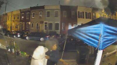 Video: Suspects caught opening fire on man outside North Philadelphia home - fox29.com