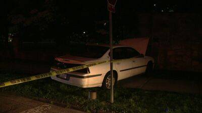 Police: Car slams into abandoned building after possible West Philadelphia shooting - fox29.com