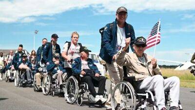 Airlines - WWII veterans flown to Normandy for D-Day anniversary - fox29.com - Usa - Germany - Britain - France - county Canadian - Poland - state Utah