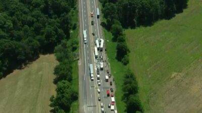 3 tractor-trailers, multiple vehicles crash on Pennsylvania Turnpike, shut down lanes - fox29.com - state Pennsylvania - county Chester