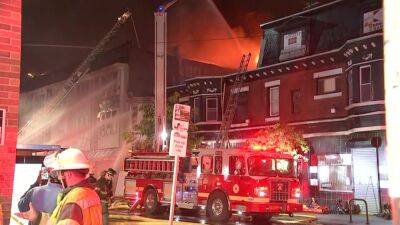 Crews battle 3-alarm apartment fire for several hours in West Philadelphia - fox29.com