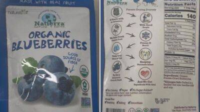 Recall: Blueberries may have elevated levels of lead - fox29.com - state Florida - state Maryland - Lithuania