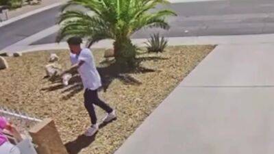 Las Vegas attempted murder caught on video: Homeowner narrowly escapes being shot after suspect’s gun jams - fox29.com - state Nevada - city Las Vegas, state Nevada