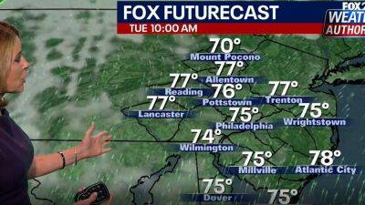 Weather Authority: Baking in the 80s before afternoon thunderstorms on Tuesday - fox29.com - state Delaware