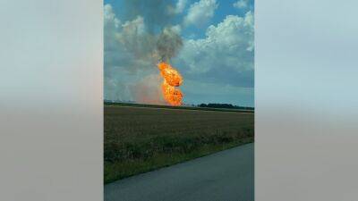 Fire out after natural gas line explosion in Fort Bend County - fox29.com