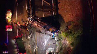 NJ Turnpike crash: 1 killed, several others injured after Megabus traveling to Philadelphia overturns - fox29.com - city New York - state New Jersey