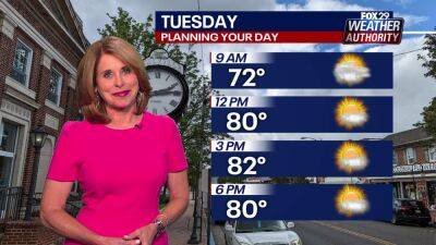 Weather Authority: Stretch of pleasant summer weather continues Tuesday - fox29.com - state Delaware