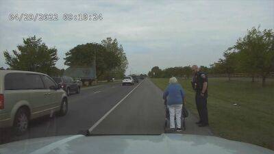 Watch: Officer escorts elderly woman walking along busy highway to hair salon - fox29.com - city Nashville