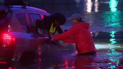 Water rescue by FOX Weather reporter in Dallas caught on camera - fox29.com - state Texas - county Dallas