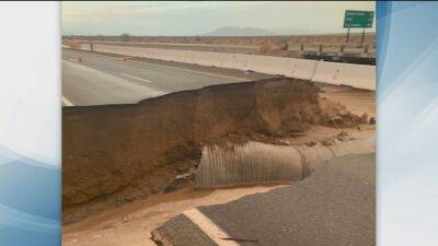 Desert flooding damages Interstate 10 between Los Angeles and Phoenix - fox29.com - Los Angeles - state California - city Los Angeles - state Arizona - city Phoenix