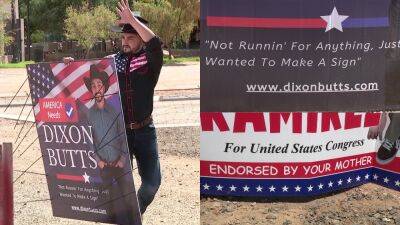 Dixon Butts? Candidate endorsed by 'your mother'? Joke Arizona political signs catching people's attention - fox29.com - state Arizona