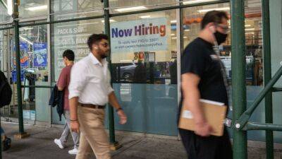 Joe Biden - Spencer Platt - July jobs report: As recession fears grow, strong US hiring is likely slowing - fox29.com - Usa - city New York - county Wells - city Manhattan - city Fargo, county Wells