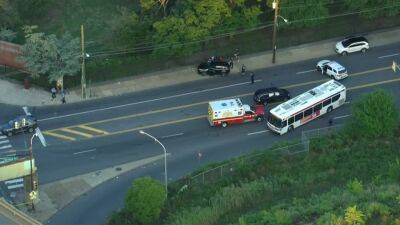 Officials: 1 man dead and a female injured after Bridesburg motorcycle versus minivan accident - fox29.com - city Philadelphia