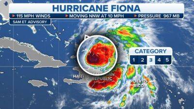 Fiona intensifies into major hurricane near Turks and Caicos Islands and could approach Bermuda as Category 4 - fox29.com - Puerto Rico - county San Juan - Dominican Republic - Bermuda