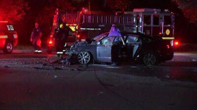 3 injured as vehicle bursts into flames after head-on crash in Fairmount Park, police say - fox29.com